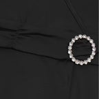 Felorro | Women’s V Neck Wrap Dress High Waist Formal Wedding Guest Dress
