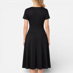 Felorro | Women’s V Neck Wrap Dress High Waist Formal Wedding Guest Dress