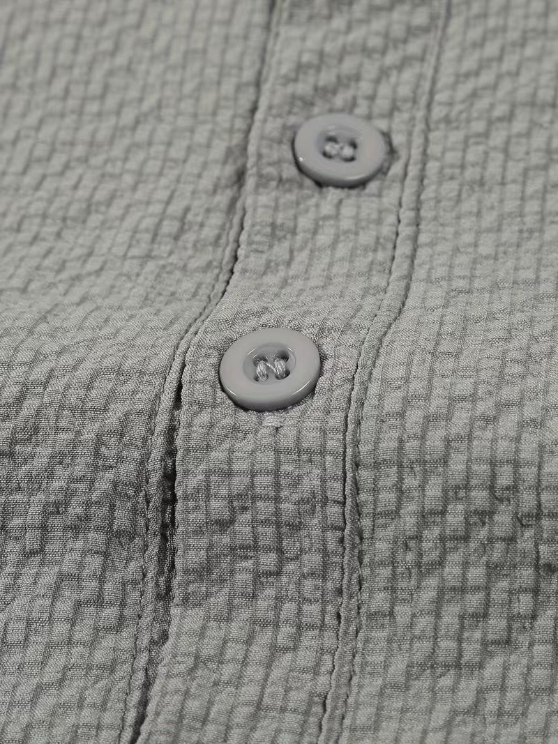 Men’s Henley Shirt Long Sleeve Classic Fit