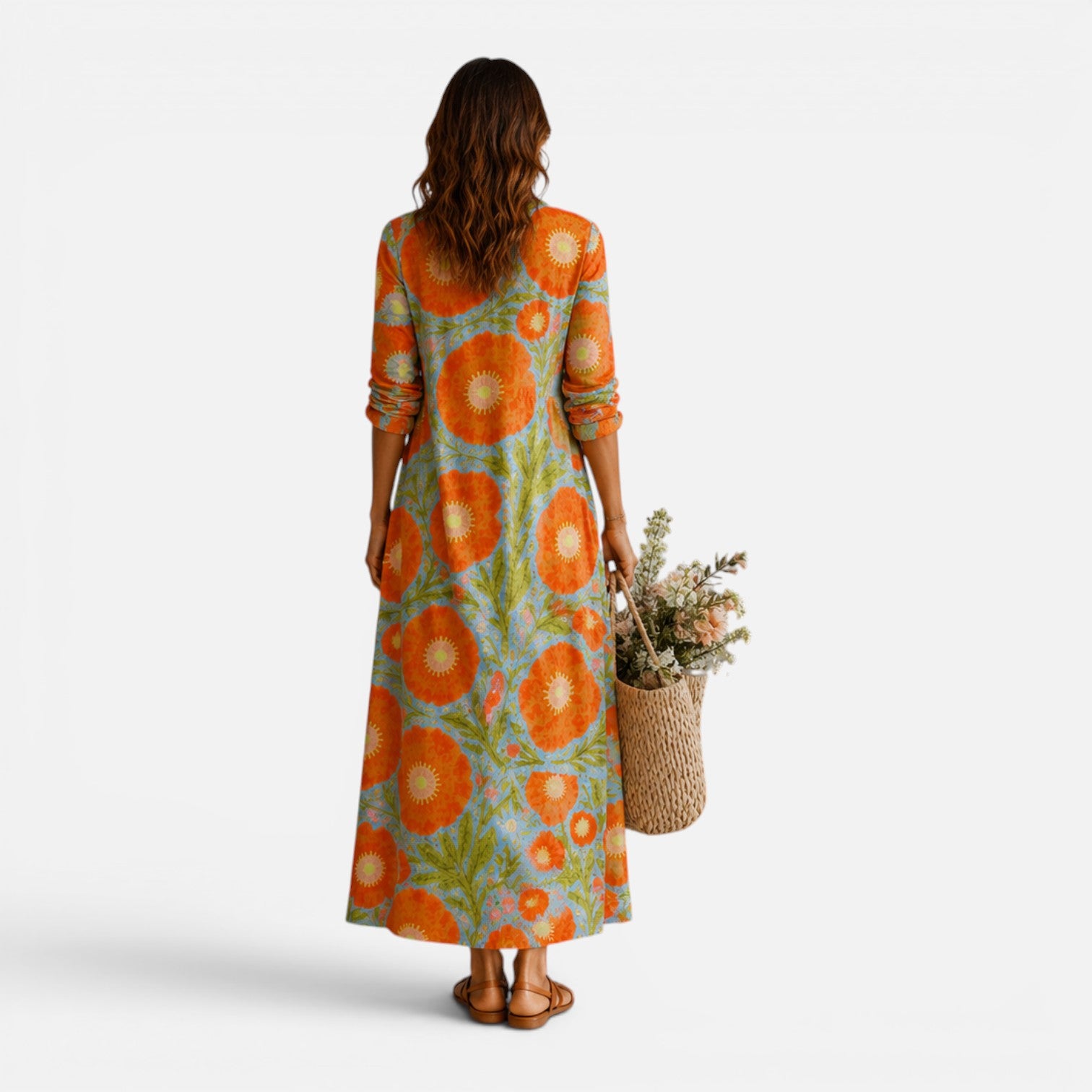 Felorro | Women’s Floral Maxi Dress Relaxed Boho Style