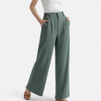 Women’s High Waist Wide Leg Trousers – Tailored Classic Fit