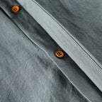 Men's Mandarin Collar Shirt Casual Long Sleeve Button Up