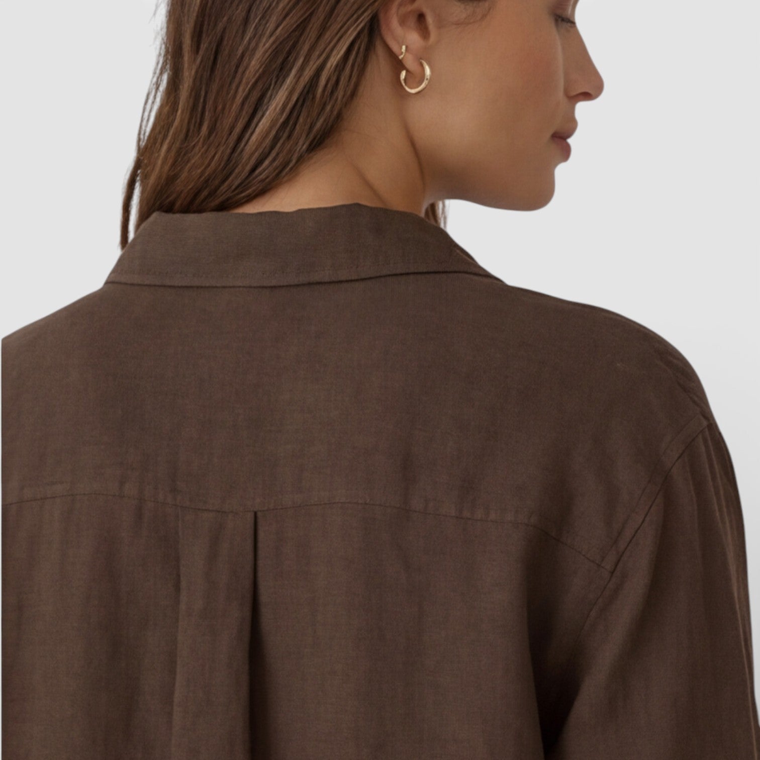 Women’s Linen Cotton Blend Shirt – Breathable Relaxed Summer Fit