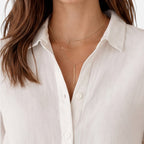 Women’s Linen Cotton Blend Shirt – Breathable Relaxed Summer Fit