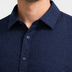 Felorro | Men’s Linen Shirt Breathable Comfort Short Sleeve Button Up