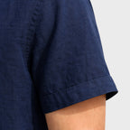 Felorro | Men’s Linen Shirt Breathable Comfort Short Sleeve Button Up