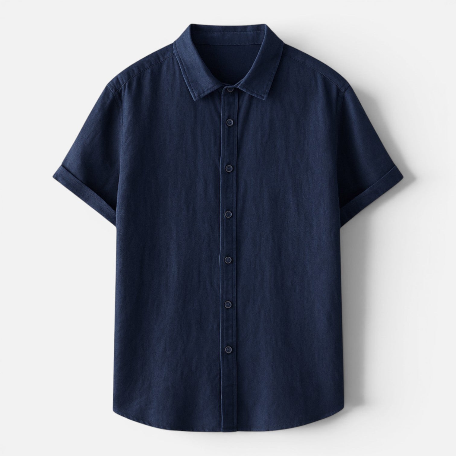 Felorro | Men’s Linen Shirt Breathable Comfort Short Sleeve Button Up