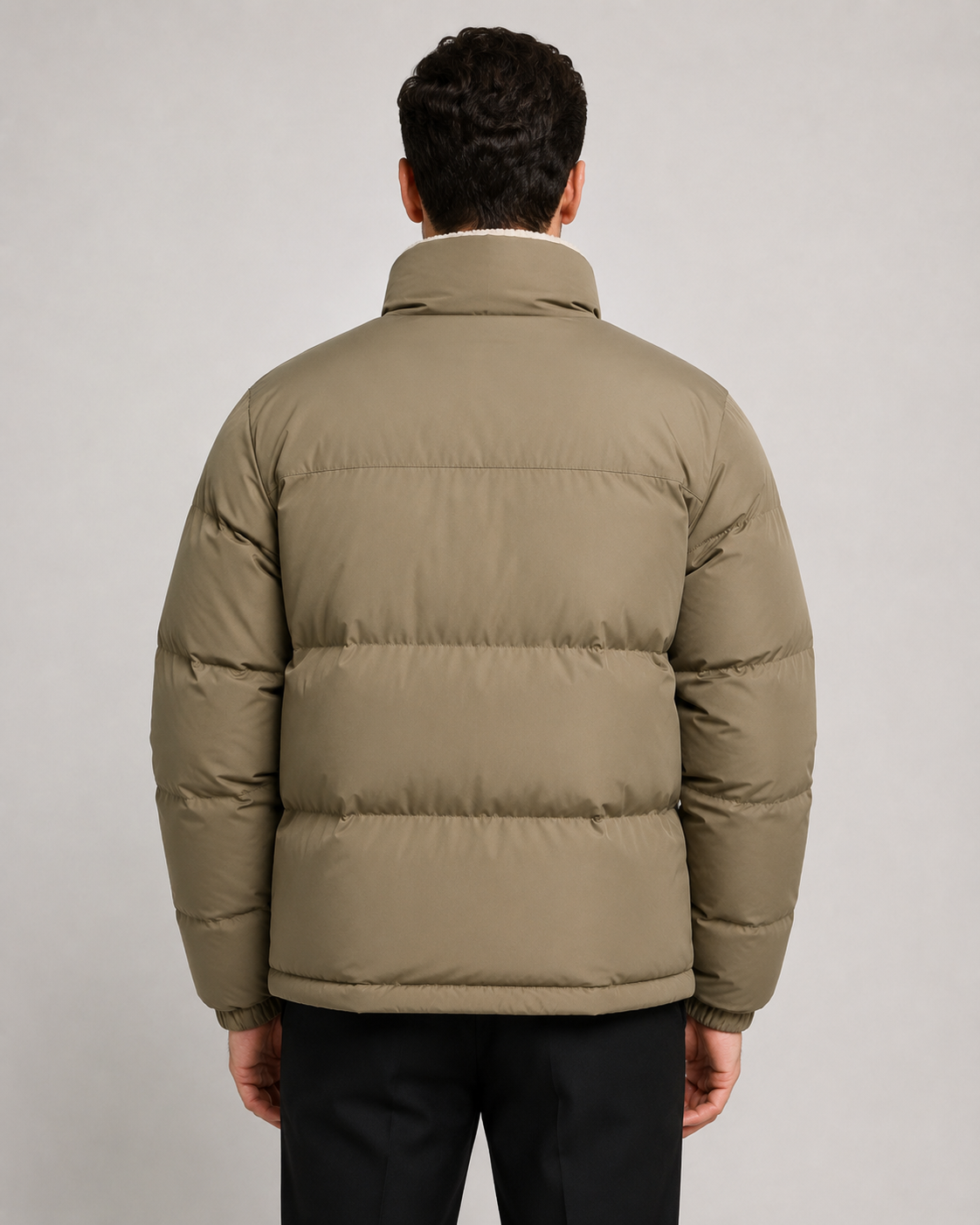 Men's Reversible Sherpa Lined Puffer Jacket
