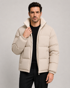 Men's Reversible Sherpa Lined Puffer Jacket