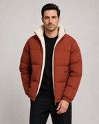 Men's Reversible Sherpa Lined Puffer Jacket