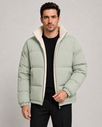 Men's Reversible Sherpa Lined Puffer Jacket