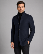 Men's Mandarin Collar Blazer