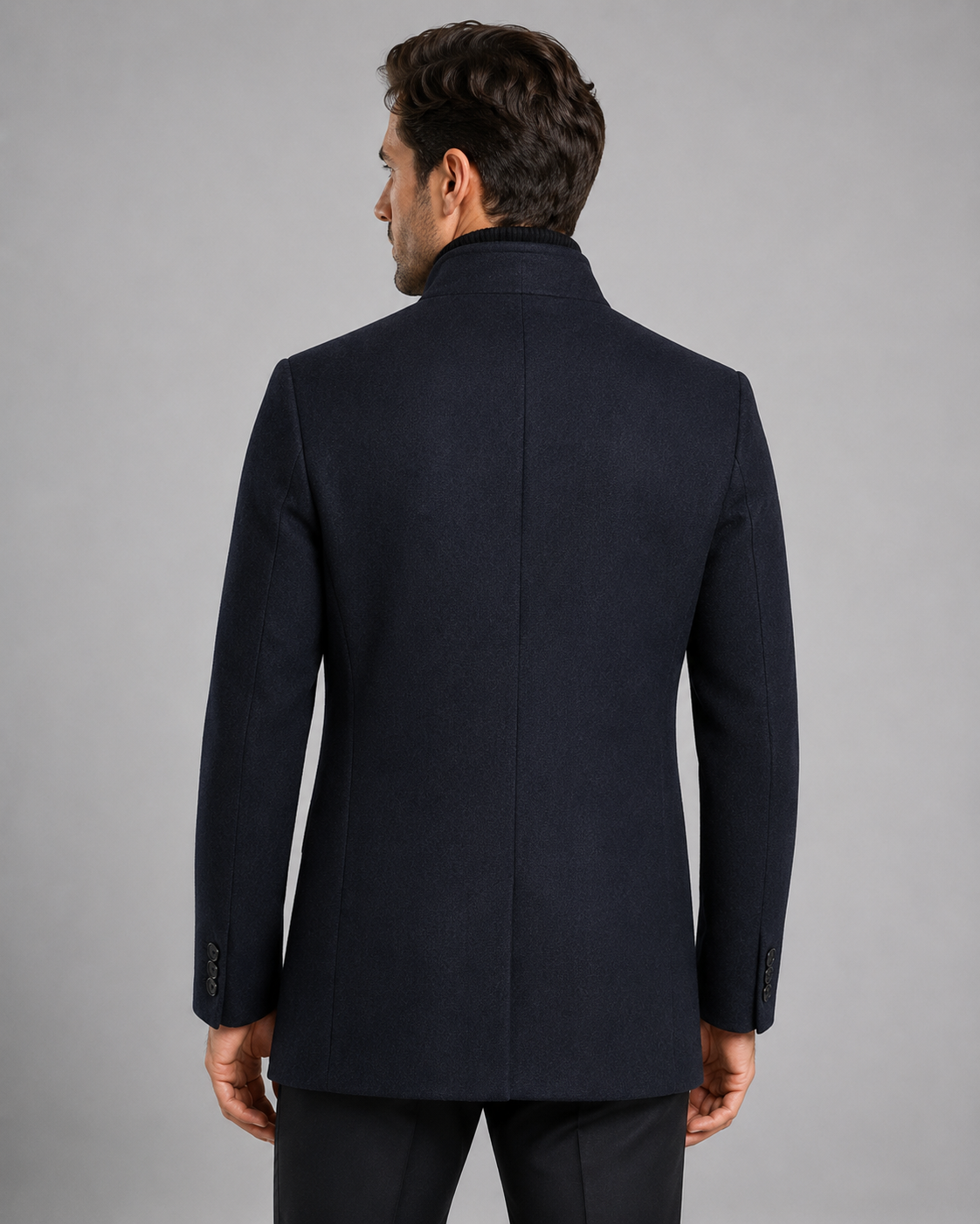 Men's Mandarin Collar Blazer