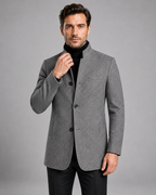 Men's Mandarin Collar Blazer