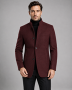 Men's Mandarin Collar Blazer