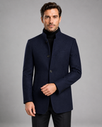 Men's Mandarin Collar Blazer