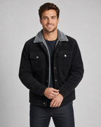Men's Corduroy Trucker Jacket - Sherpa Collar Regular Fit
