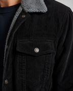 Men's Corduroy Trucker Jacket - Sherpa Collar Regular Fit
