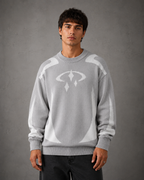 Men's Graphic Knit Sweater - Relaxed Crew Neck Streetwear Fit