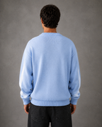 Men's Graphic Knit Sweater - Relaxed Crew Neck Streetwear Fit