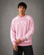 Men's Graphic Knit Sweater - Relaxed Crew Neck Streetwear Fit