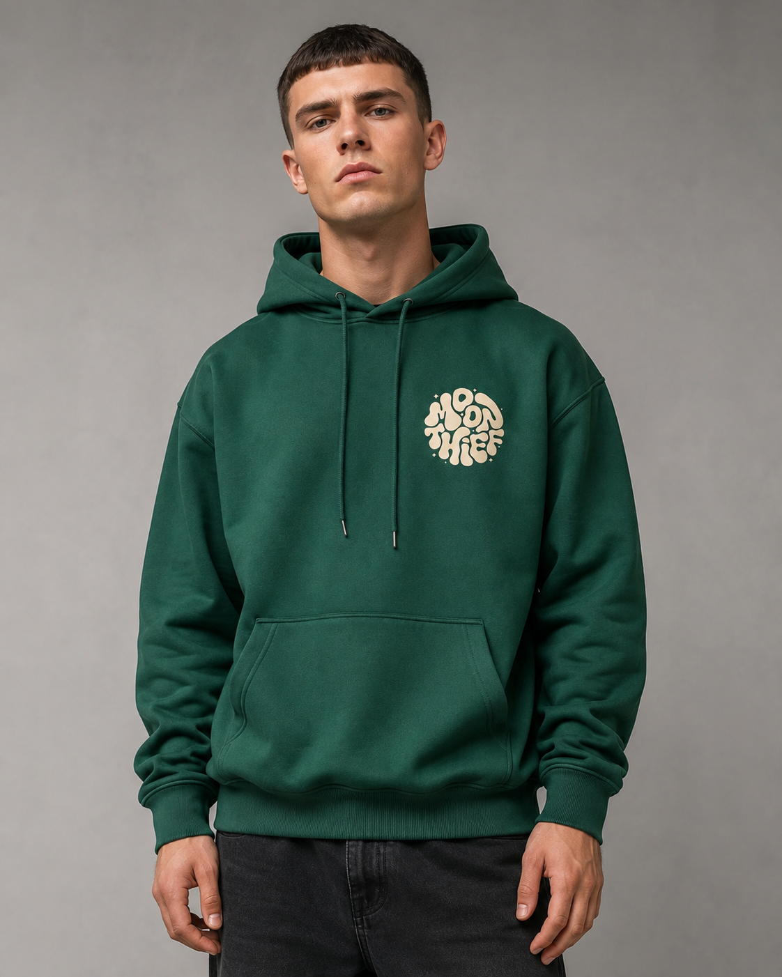 Men's Graphic Pullover Hoodie - Relaxed Fit Large Back Print