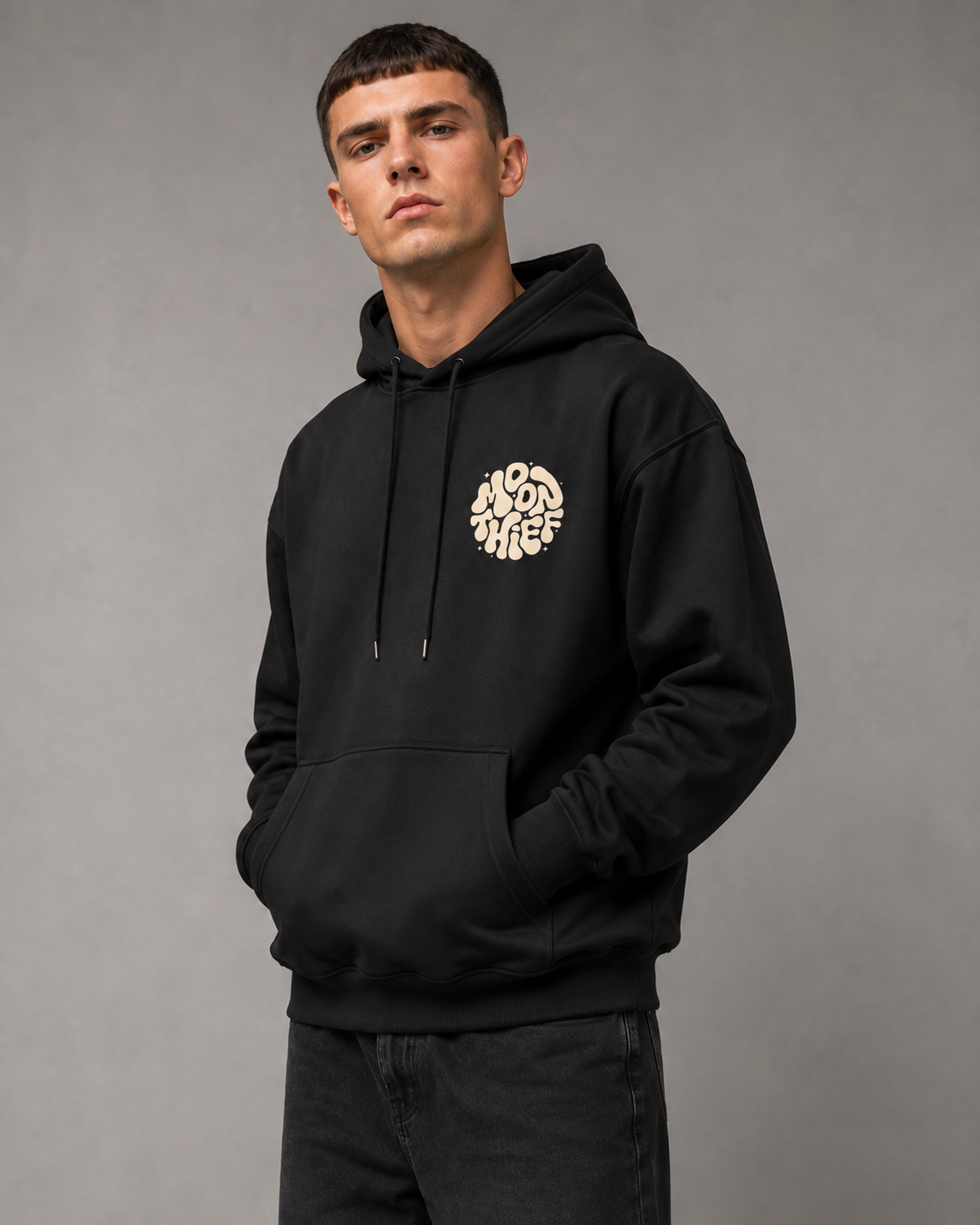 Men's Graphic Pullover Hoodie - Relaxed Fit Large Back Print