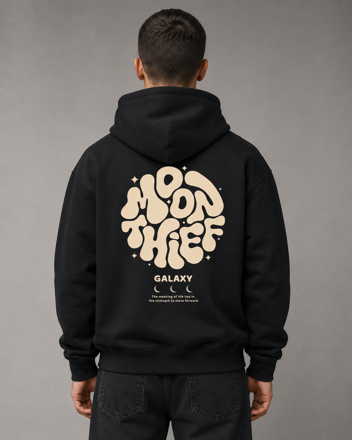 Men's Graphic Pullover Hoodie - Relaxed Fit Large Back Print
