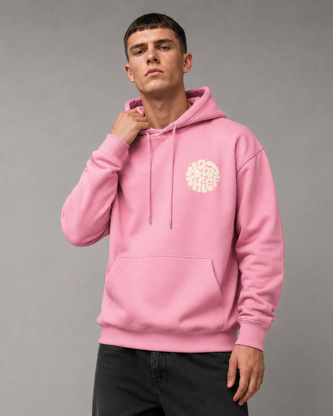 Men's Graphic Pullover Hoodie - Relaxed Fit Large Back Print