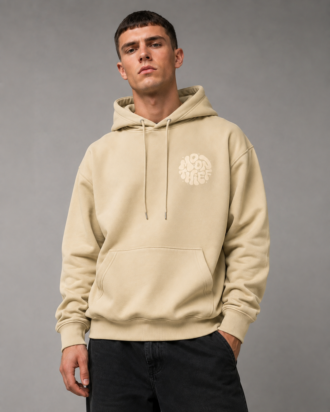 Men's Graphic Pullover Hoodie - Relaxed Fit Large Back Print