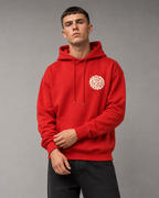 Men's Graphic Pullover Hoodie - Relaxed Fit Large Back Print