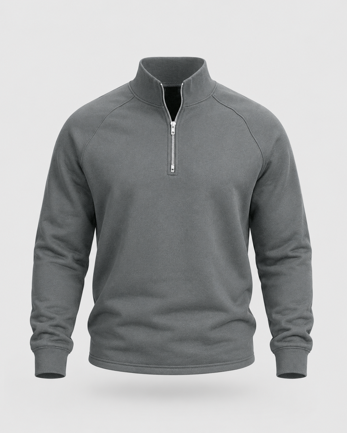 Men's Half Zip Pullover – Funnel Neck Raglan Sleeve