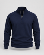 Men's Half Zip Pullover – Funnel Neck Raglan Sleeve