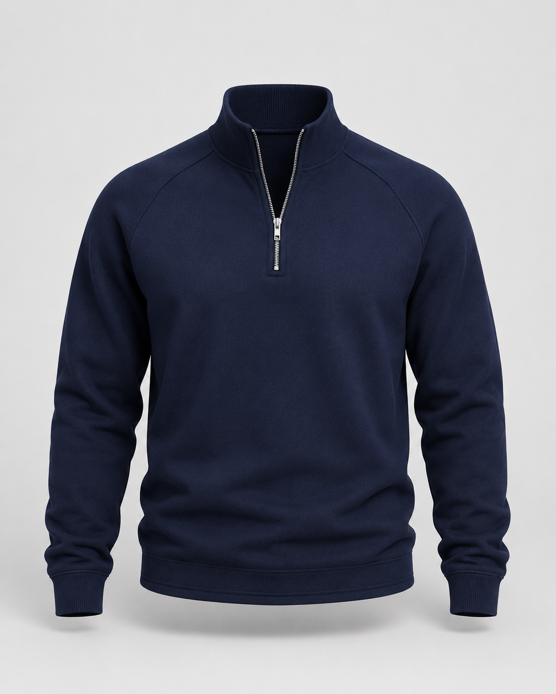 Men's Half Zip Pullover – Funnel Neck Raglan Sleeve