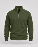 Men's Half Zip Pullover – Funnel Neck Raglan Sleeve