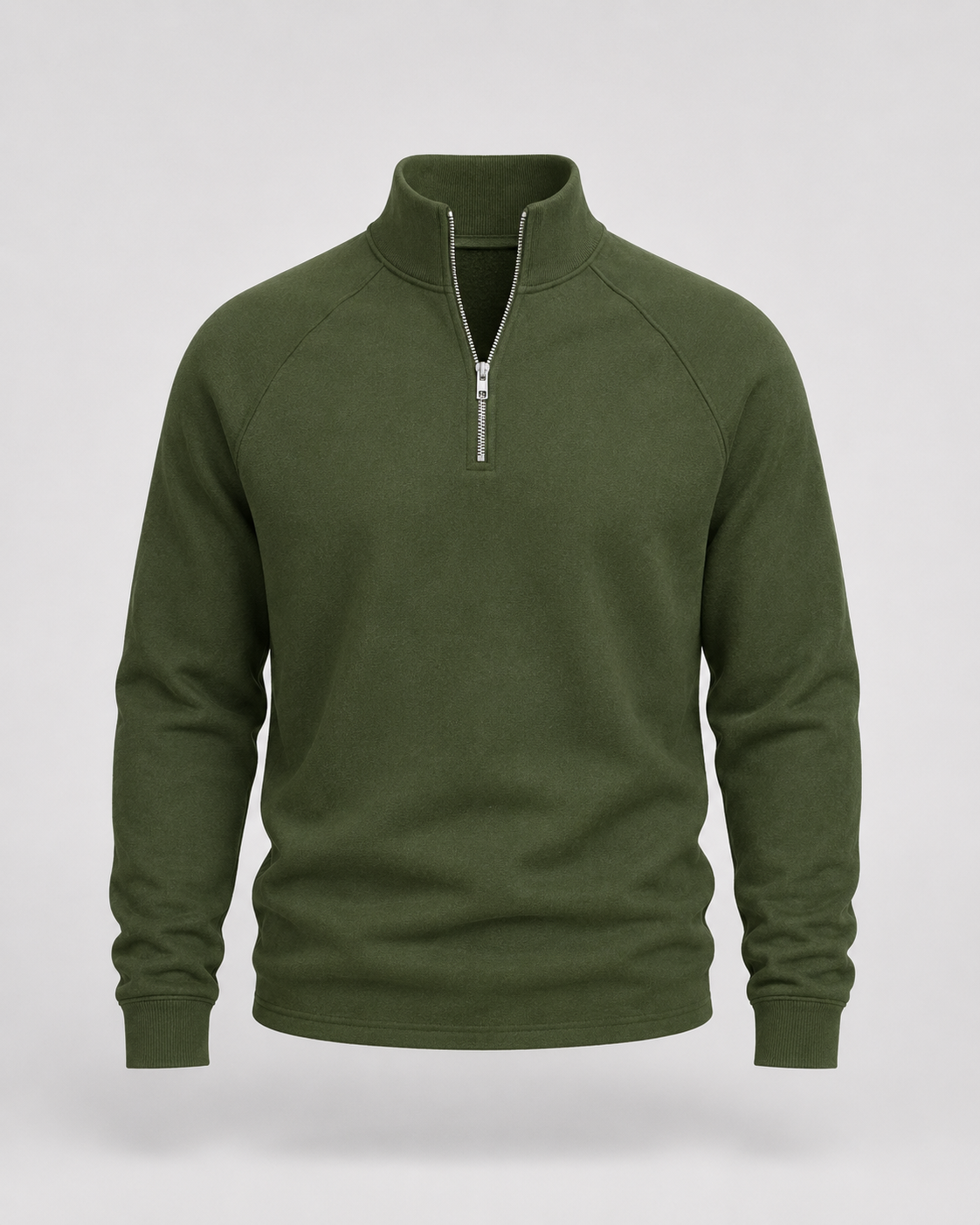 Men's Half Zip Pullover – Funnel Neck Raglan Sleeve