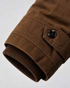 Men's Hooded Utility Parka - Fleece-Lined Multi-Pocket Regular Fit