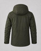 Men's Hooded Winter Parka - Utility Pockets Regular Fit