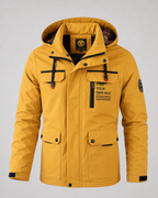 Men's Hooded Winter Parka - Utility Pockets Regular Fit
