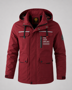 Men's Hooded Winter Parka - Utility Pockets Regular Fit