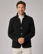 Men's Knitted Button Cardigan - Stand Collar Regular Fit