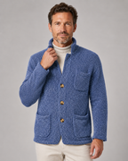 Men's Knitted Button Cardigan - Stand Collar Regular Fit