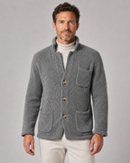 Men's Knitted Button Cardigan - Stand Collar Regular Fit