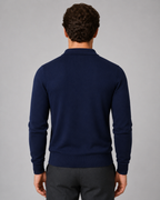 Men's Knitted Full Zip Cardigan - Collared Regular Fit