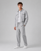Men's Overshirt & Trousers Set - Relaxed Drawstring Fit
