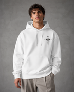 Men's Oversized Graphic Hoodie - Front & Back Print Relaxed Fit