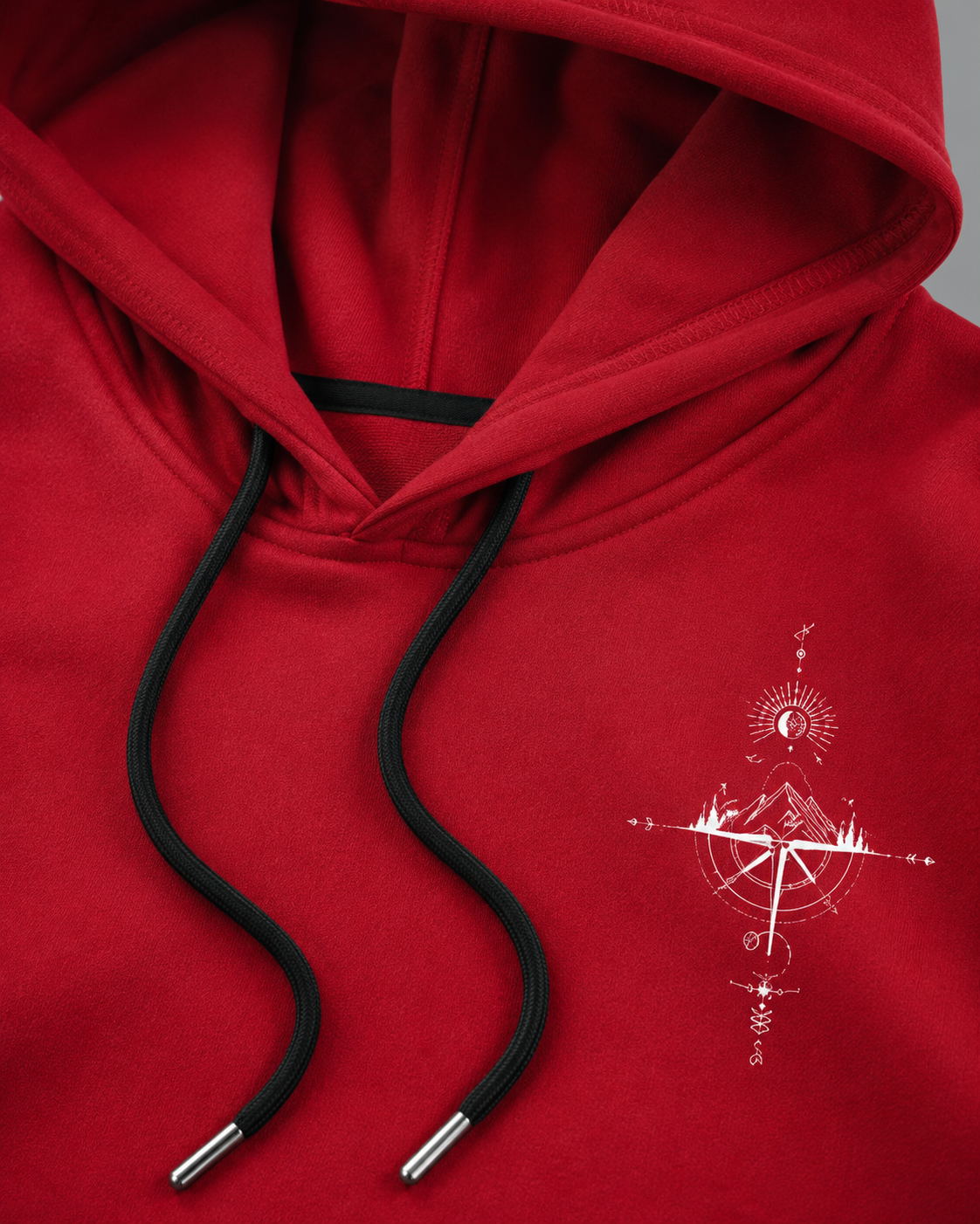 Men's Oversized Graphic Hoodie - Front & Back Print Relaxed Fit