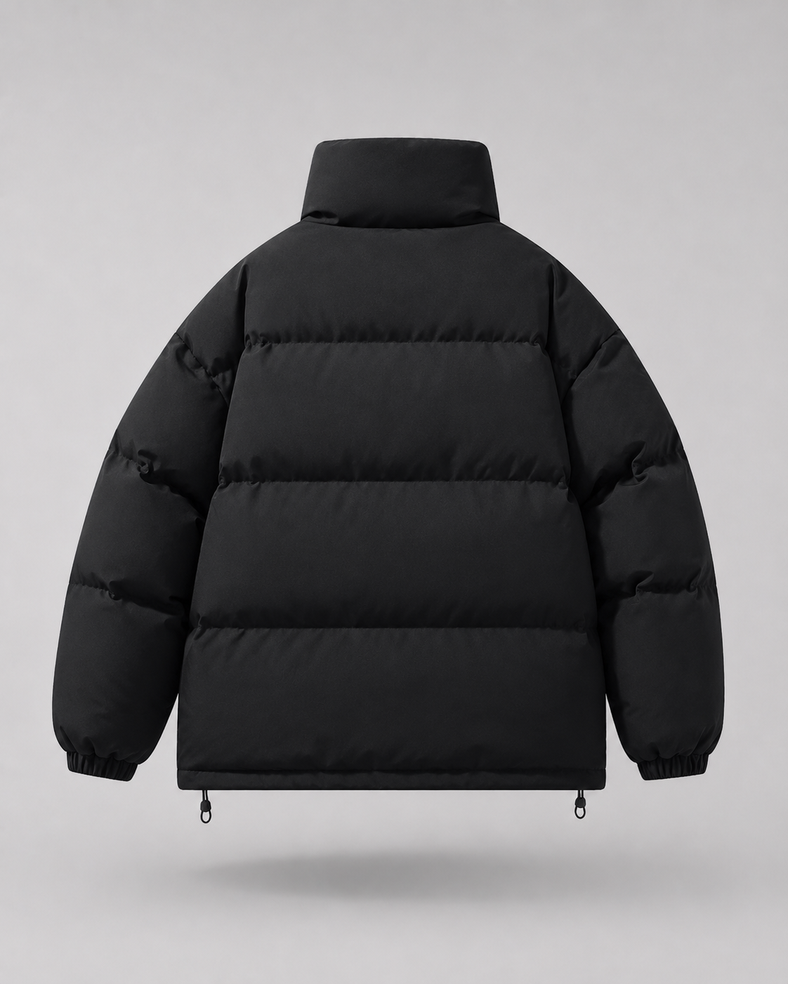 Men's Oversized Winter Puffer Jacket with Stand Collar