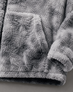 Men's Plush Hooded Zip Jacket - Relaxed Fit Streetwear