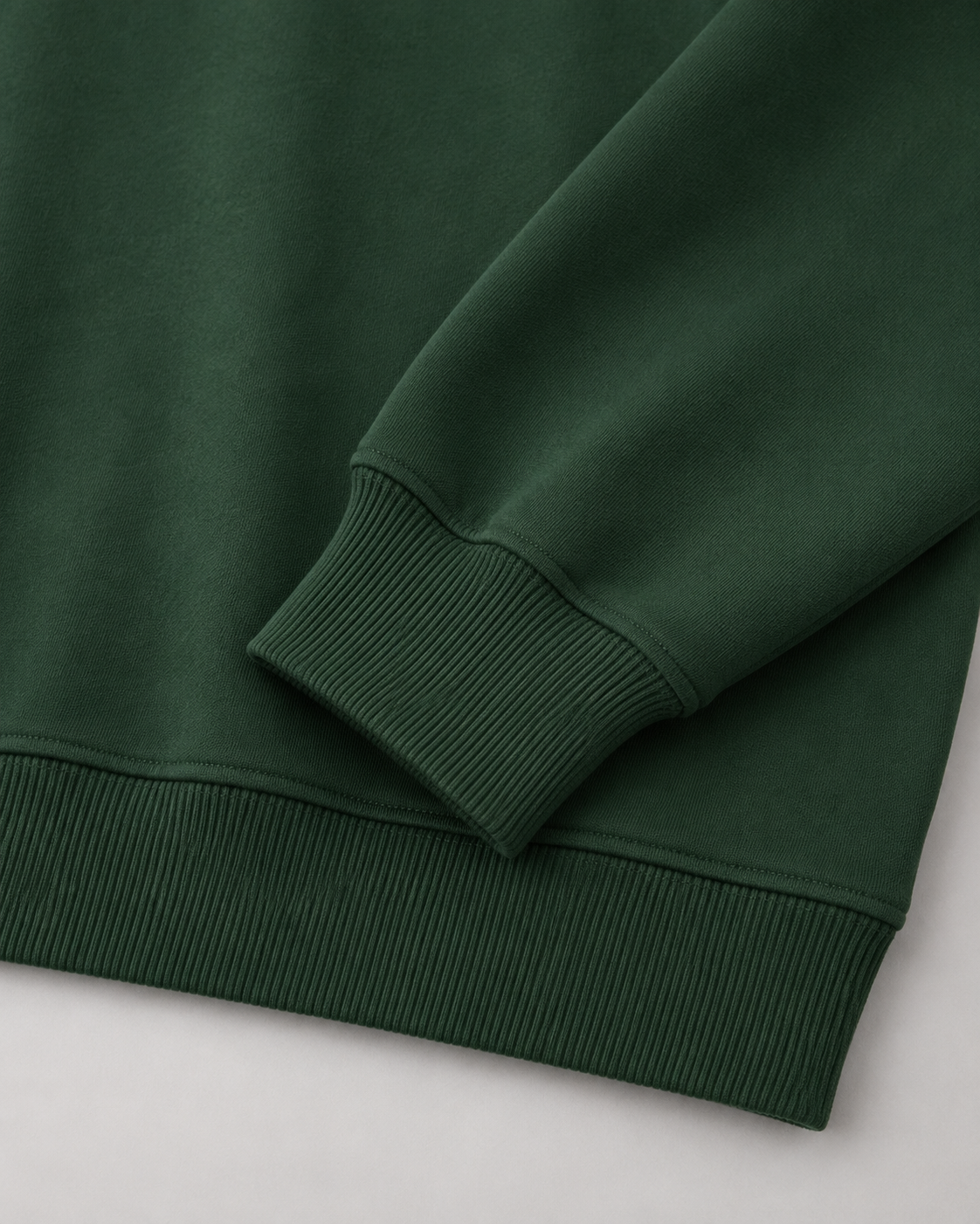 Men's Polo Sweatshirt Oversized Long Sleeve Ribbed Cuff